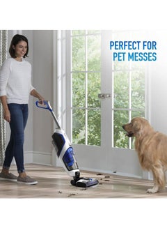 HOOVER Onepwr Floormate JET Cordless Hard Floor Vacuum Cleaner Machine, Up To 30 Min Runtime, 3 Stage Filtration 3 In 1 Multi-Surface, Wash, Vac & Dry 0.65 L 1200 W CLHF-GLME Blue/Grey/Black  - Image 4