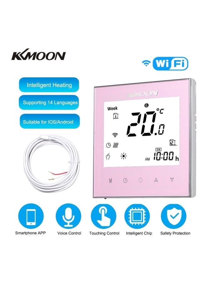 KKmoon Digital Touch Screen Heating Thermostat Pink/Black - Image 4