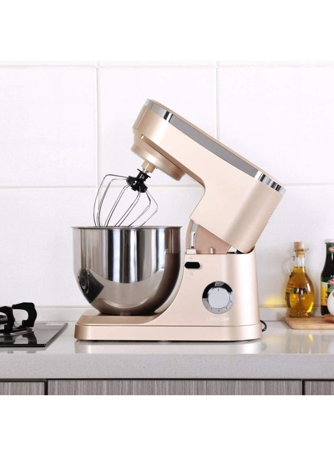 LAWAZIM - Electric Dough Stand Mixer With Bowl 7.0 L 1200.0 W 05-2150-02 Gold - Image 1