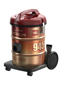 HITACHI Pail Can Vacuum Cleaner Vacuum Cleaner 2000W 18 L 2000 W CV-945F SS220 Red  - Image 2