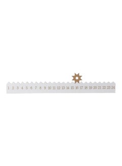 Sparkle Wooden Star Advent Calendar 6.5x60cm
