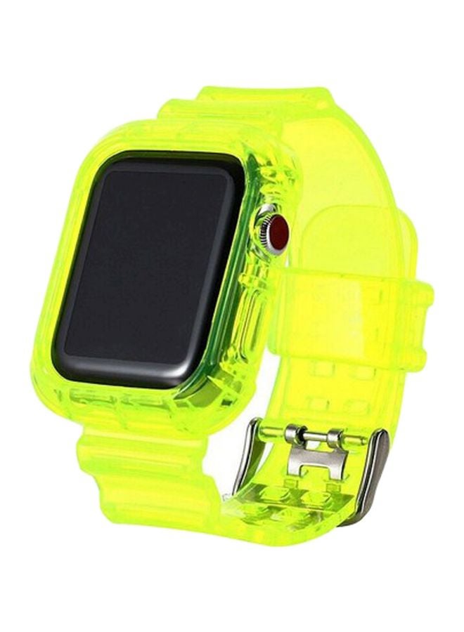 MARGOUN - Waterproof Replacement Band For Apple Watch 42/44mm Neon Green - Image 1