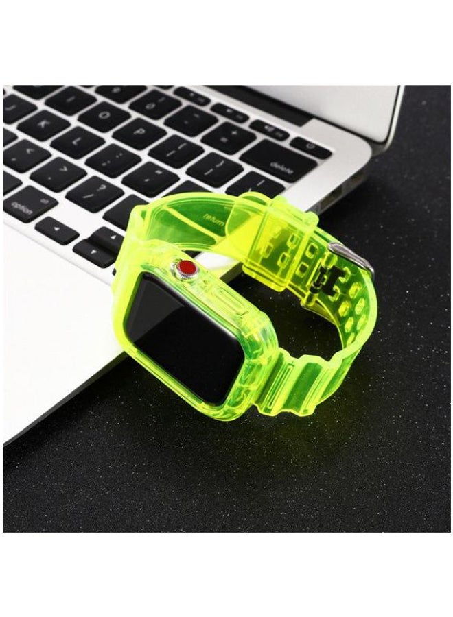 MARGOUN - Waterproof Replacement Band For Apple Watch 42/44mm Neon Green - Image 1