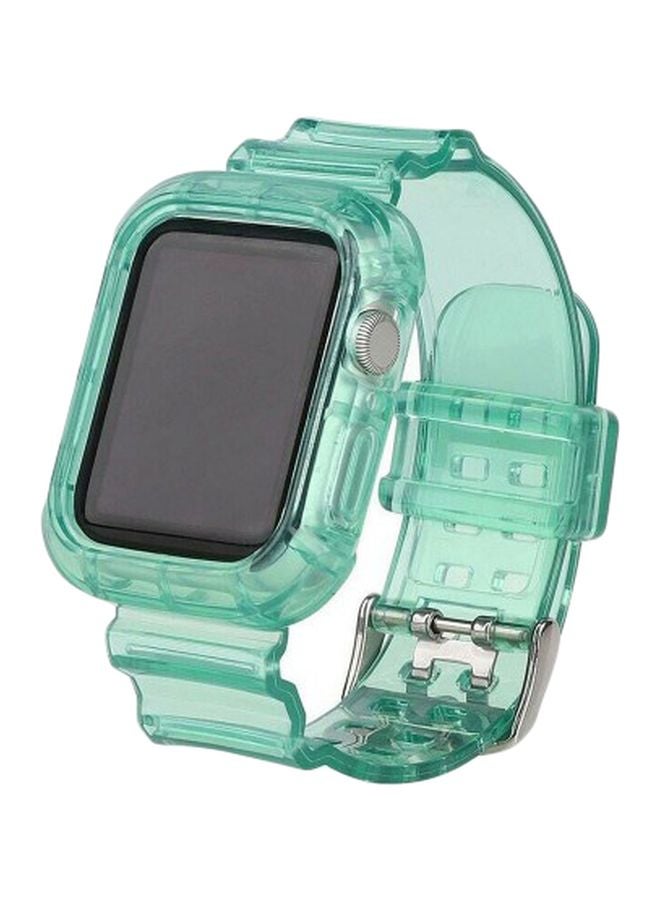 MARGOUN - Waterproof Replacement Band For Apple Watch 42/44mm Green - Image 1