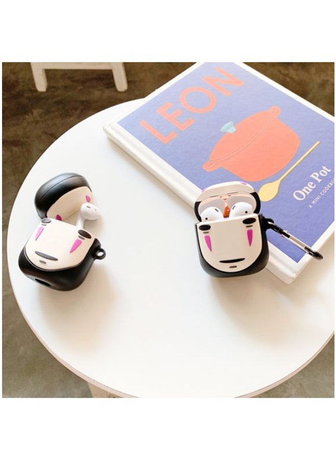 Beauenty Mime Face Shaped Case Cover For Apple AirPods 1/2 Black/Cream/Pink - Image 2