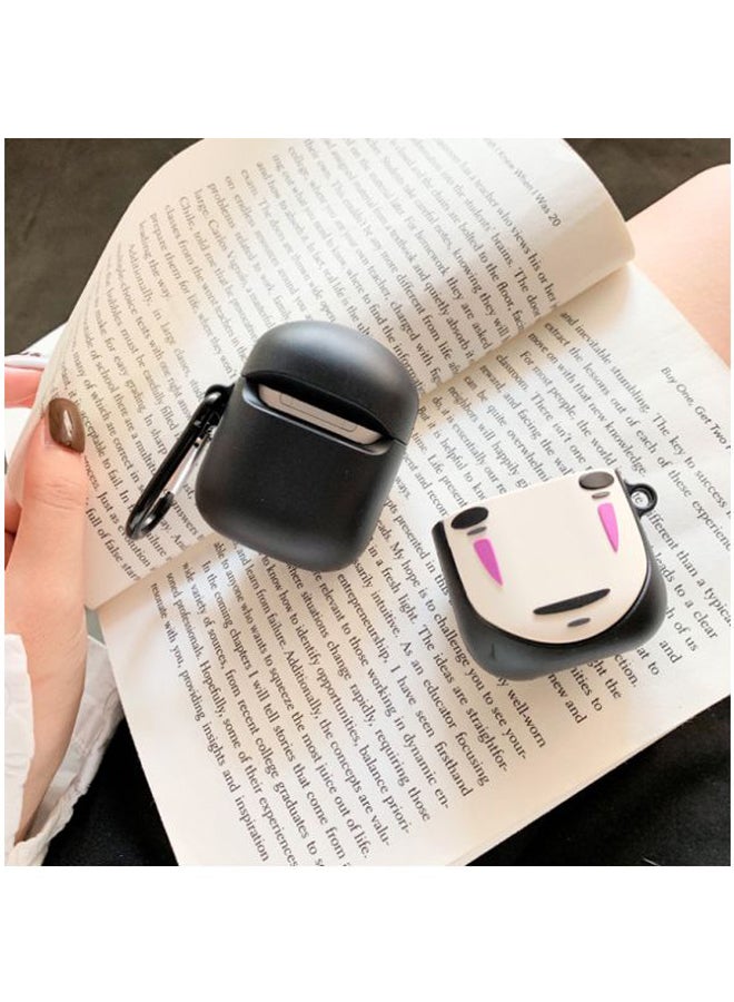 Beauenty Mime Face Shaped Case Cover For Apple AirPods 1/2 Black/Cream/Pink - Image 3