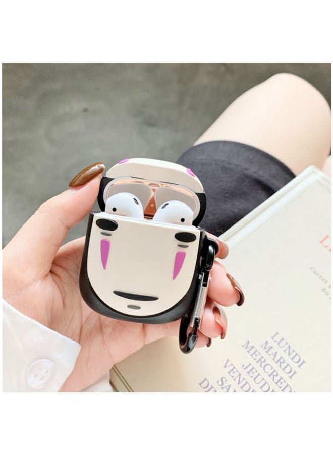 Beauenty Mime Face Shaped Case Cover For Apple AirPods 1/2 Black/Cream/Pink - Image 5
