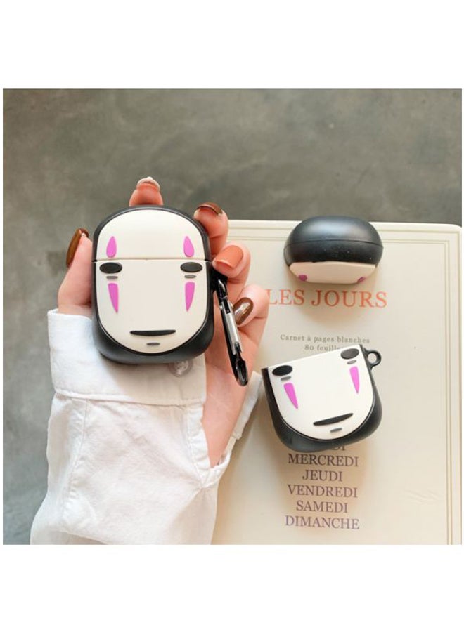 Beauenty Mime Face Shaped Case Cover For Apple AirPods 1/2 Black/Cream/Pink - Image 4