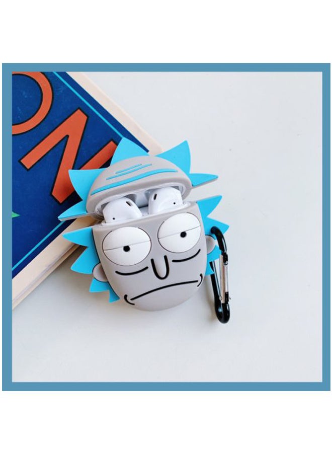 Beauenty Rick Themed Case For Apple AirPods 1/2 Grey/Blue/White - Image 2