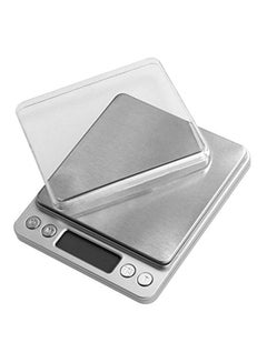 Digital Weighing Scale Machine 2000 Gram Silver 14x11x5cm