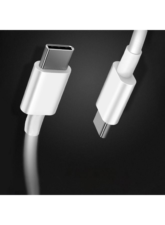 كابل شحن سريع ومزامنة بيانات بمنفذ USB Type-C أبيض - v1602691303/N40711027A_3