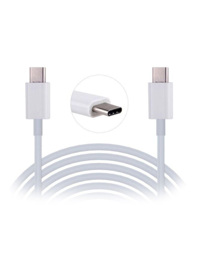 كابل شحن سريع ومزامنة بيانات بمنفذ USB Type-C أبيض - v1602691304/N40711027A_2