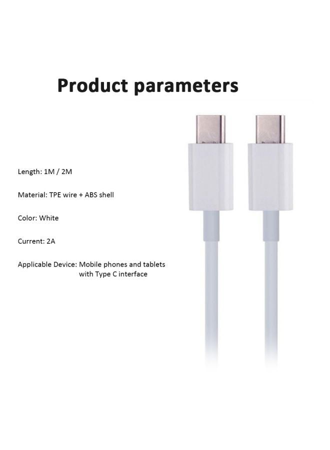 كابل شحن سريع ومزامنة بيانات بمنفذ USB Type-C أبيض - v1602691304/N40711027A_4