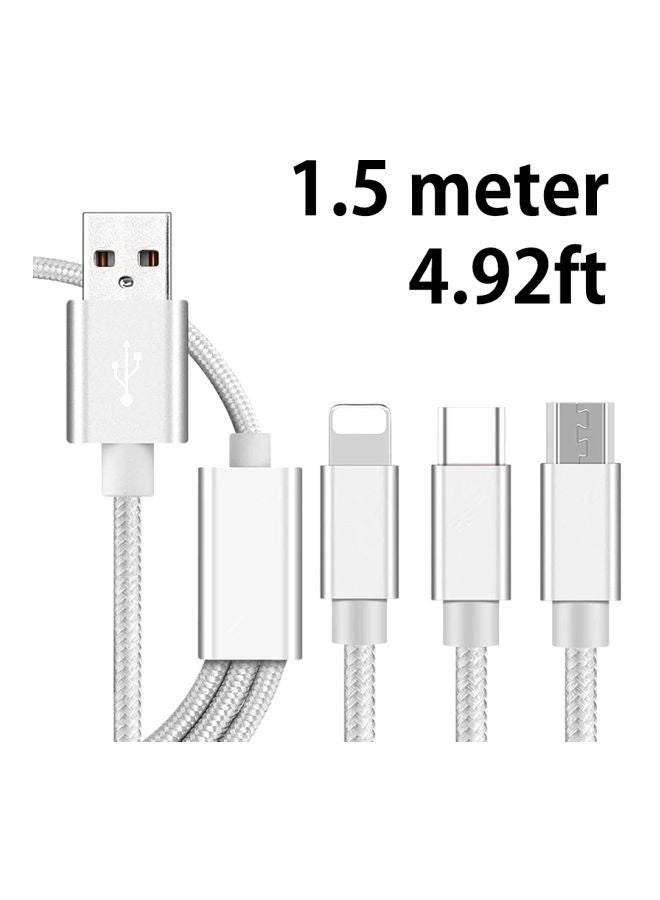 كابل شحن مضفر 3 في 1 - Image 2