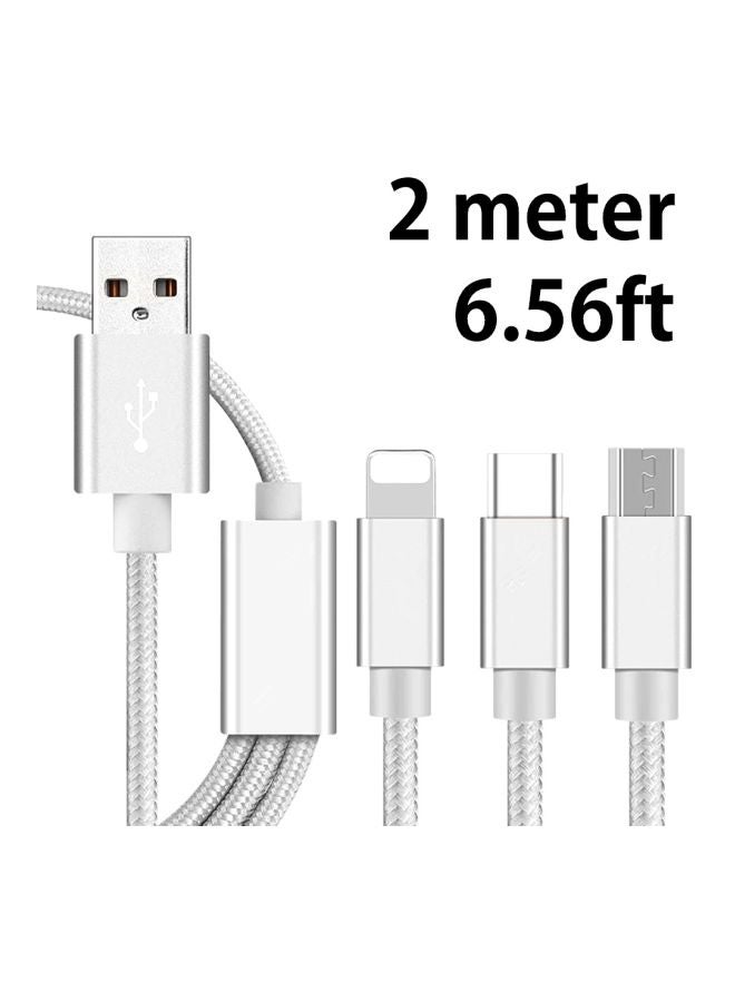 كابل شحن مضفر 3 في 1 - Image 2