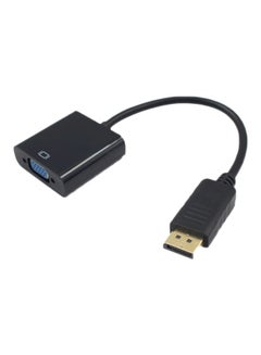 كابل محول من DP إلى VGA أنثى أسود