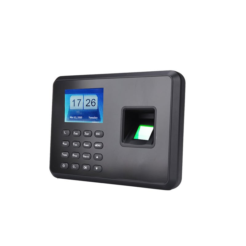Intelligent Biometric Fingerprint Password Attendance Machine Black - Image 3