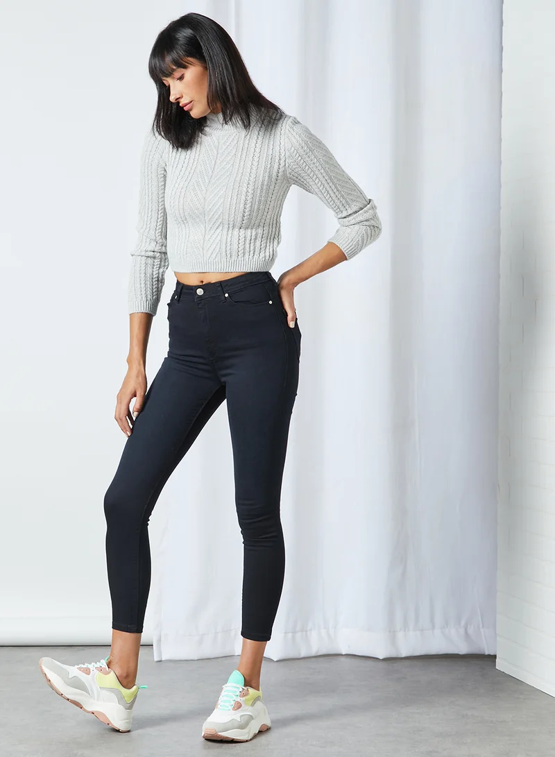 trendyol Basic Denim Jeans Navy