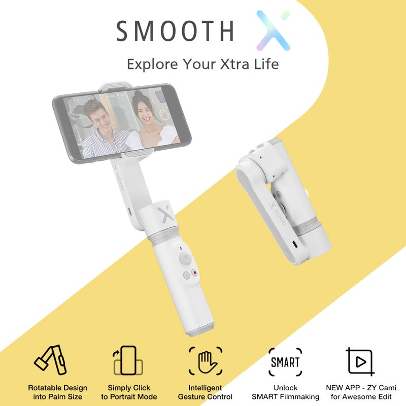Portable Handheld Smartphone Stabilizer White  - Image 3