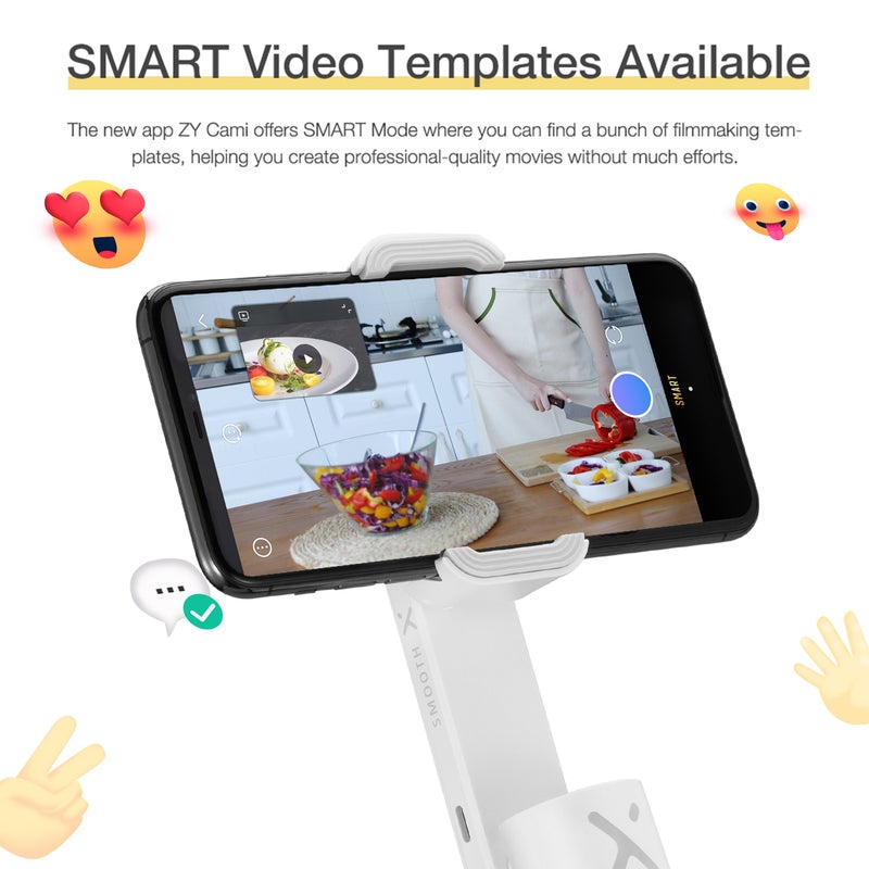 Portable Handheld Smartphone Stabilizer White  - Image 4