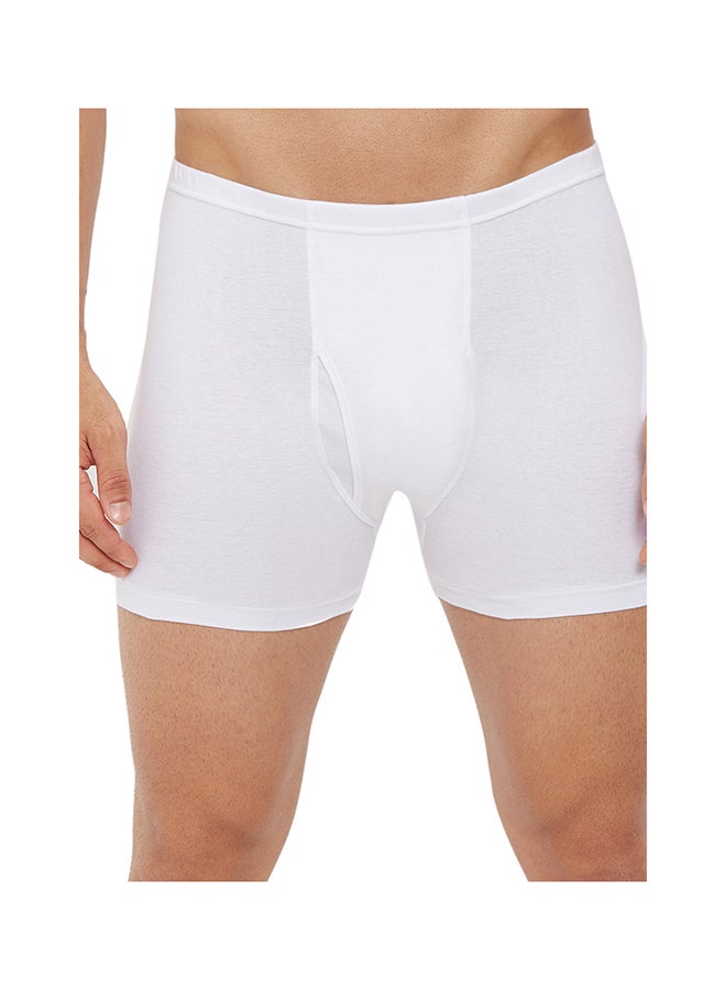 BYC Cotton Boxer Brief White  - Image 1
