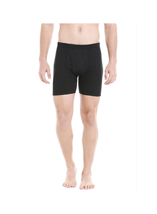 BYC Cotton Boxer Brief Black  - Image 1