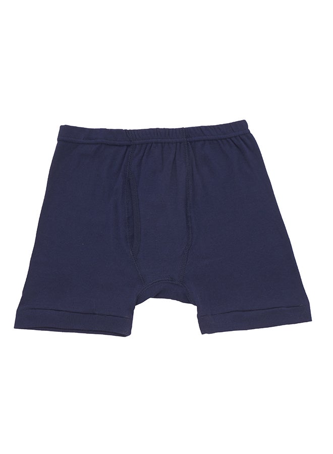 BYC Cotton Boxer Brief Navy Blue  - Image 4