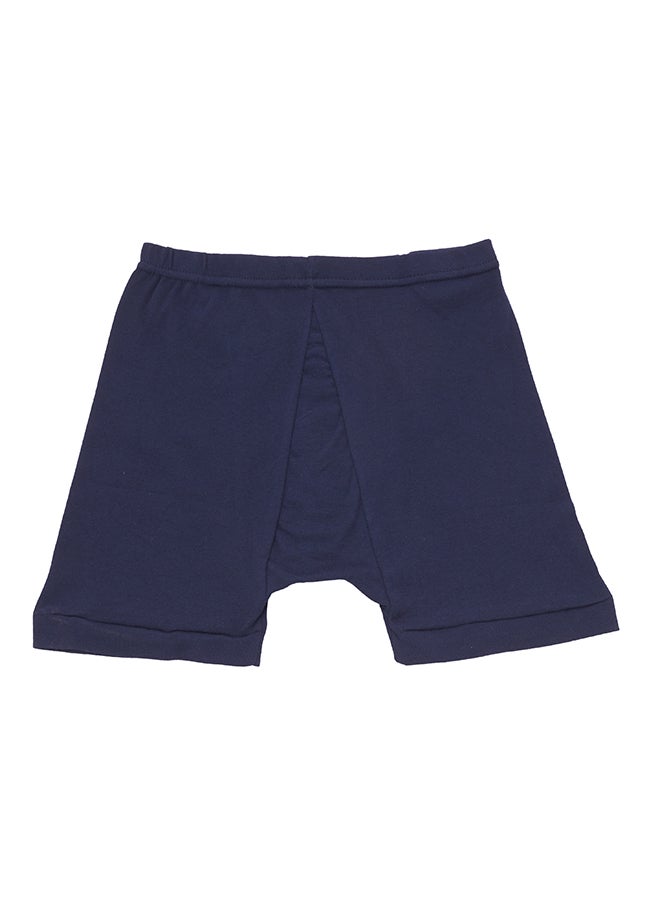 BYC Cotton Boxer Brief Navy Blue  - Image 5