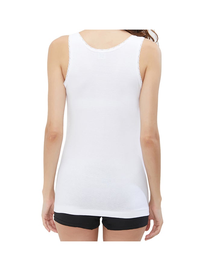 BYC Cotton Vest White  - Image 4