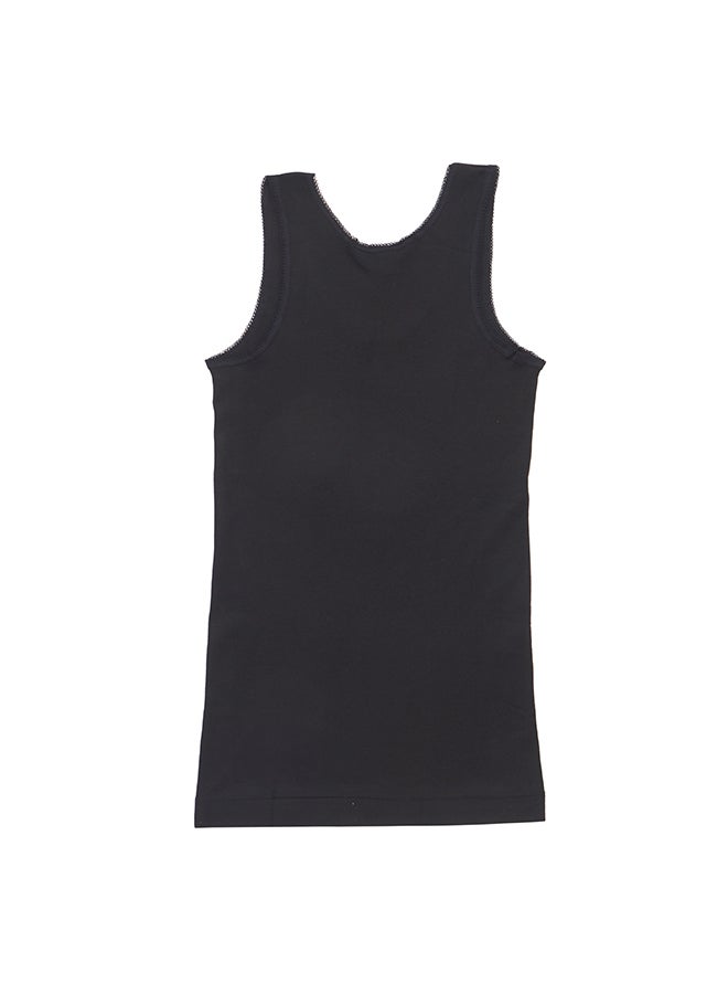 BYC Cotton Vest Black  - Image 2