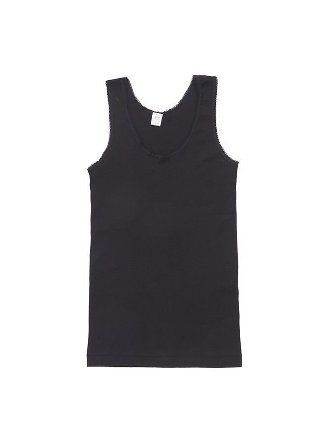 BYC Cotton Vest Black  - Image 1
