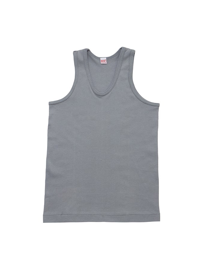 BYC - Cotton Vest Dark Grey - Image 1