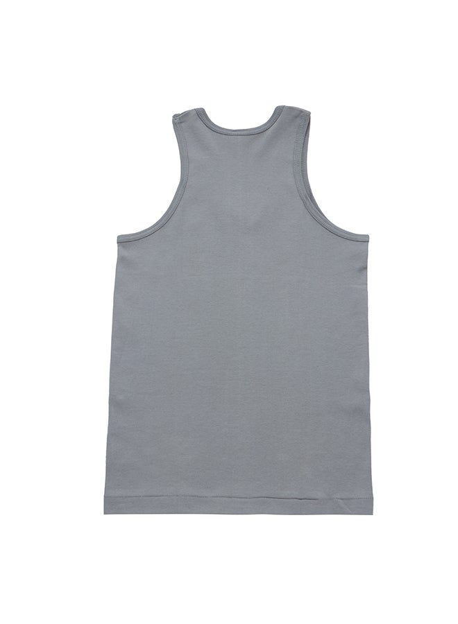 BYC - Cotton Vest Dark Grey - Image 1