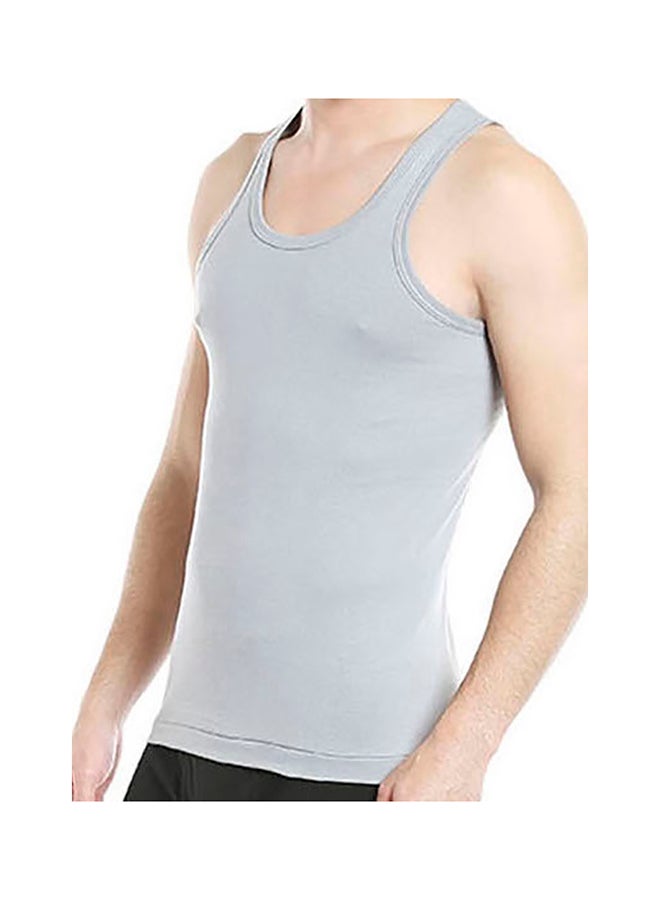 BYC - Cotton Vest Light Grey - Image 1