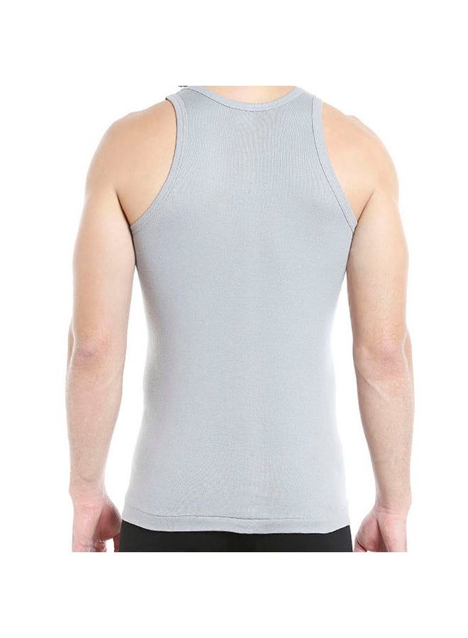 BYC - Cotton Vest Light Grey - Image 1