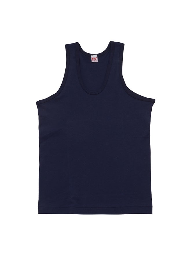 BYC - Cotton Vest Navy Blue - Image 1
