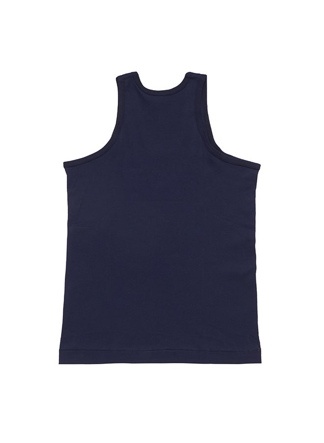 BYC - Cotton Vest Navy Blue - Image 1