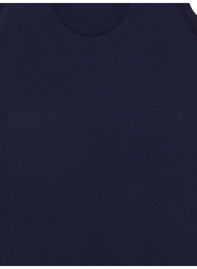 BYC - Cotton Vest Navy Blue - Image 1