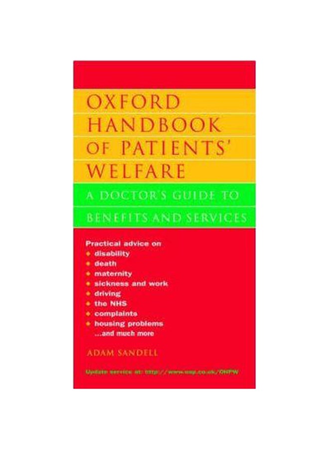 Oxford Handbook of Patients' Welfare : A Doctor's Guide to Benefits and Services Paperback English by Adam Sandell - 1/3/2018