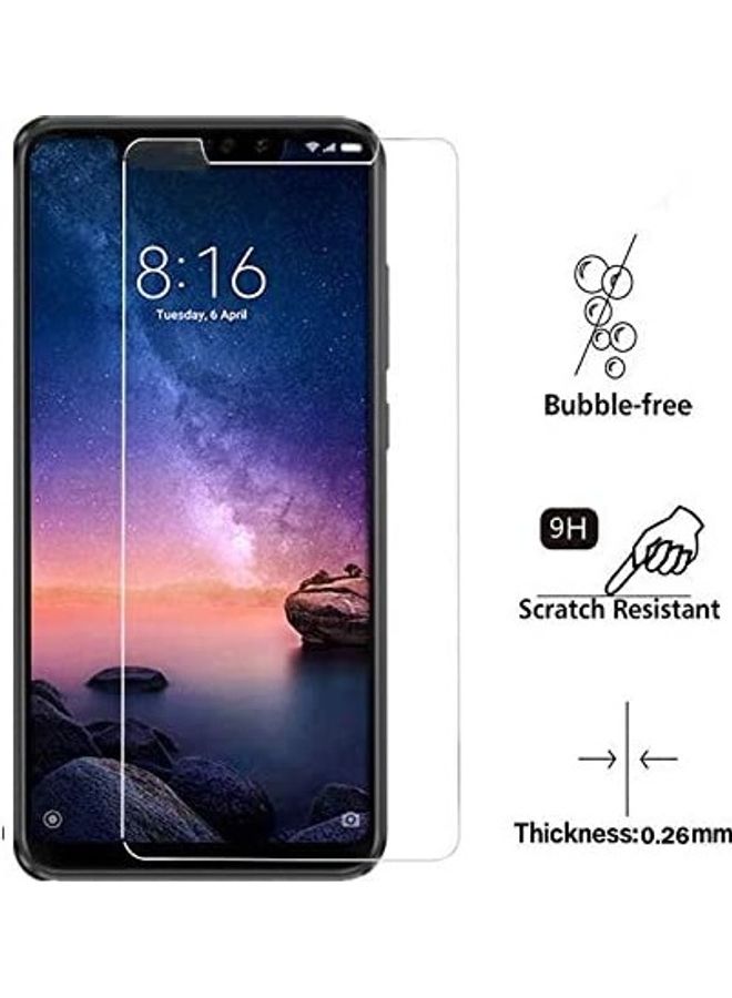 Tempered Glass - Tempered Glass Screen Protector For Xiaomi Redmi Note 6 Pro Clear - Image 1