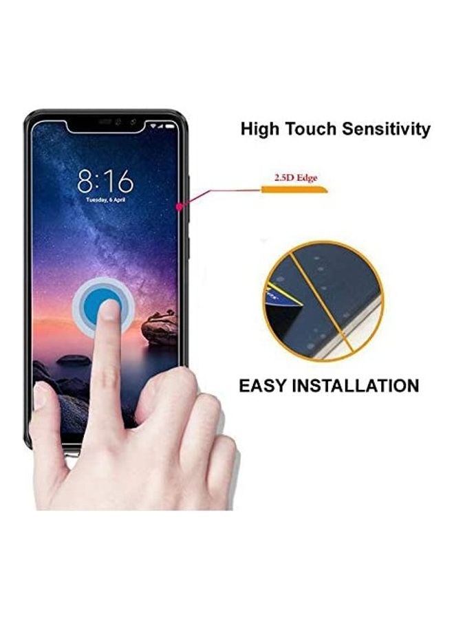 Tempered Glass - Tempered Glass Screen Protector For Xiaomi Redmi Note 6 Pro Clear - Image 1