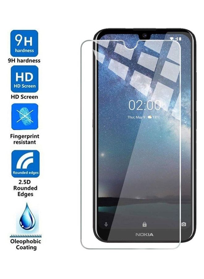 تيمبرد غلاس لاصقة حماية للشاشة من الزجاج المقوى لهاتف نوكيا 3.2 شفاف - Image 2