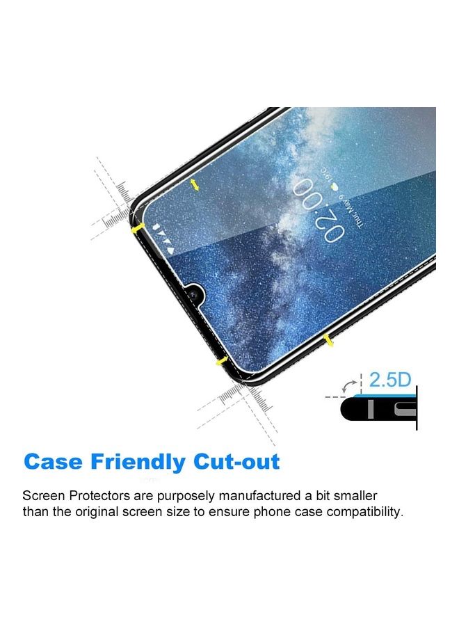 تيمبرد غلاس لاصقة حماية للشاشة من الزجاج المقوى لهاتف نوكيا 3.2 شفاف - Image 4