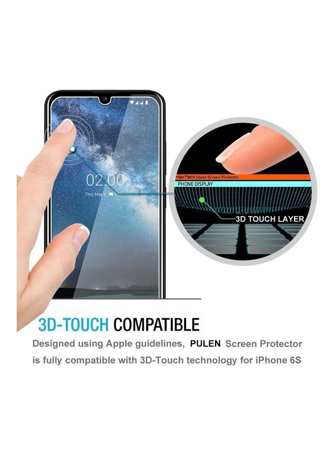 تيمبرد غلاس لاصقة حماية للشاشة من الزجاج المقوى لهاتف نوكيا 3.2 شفاف - Image 5