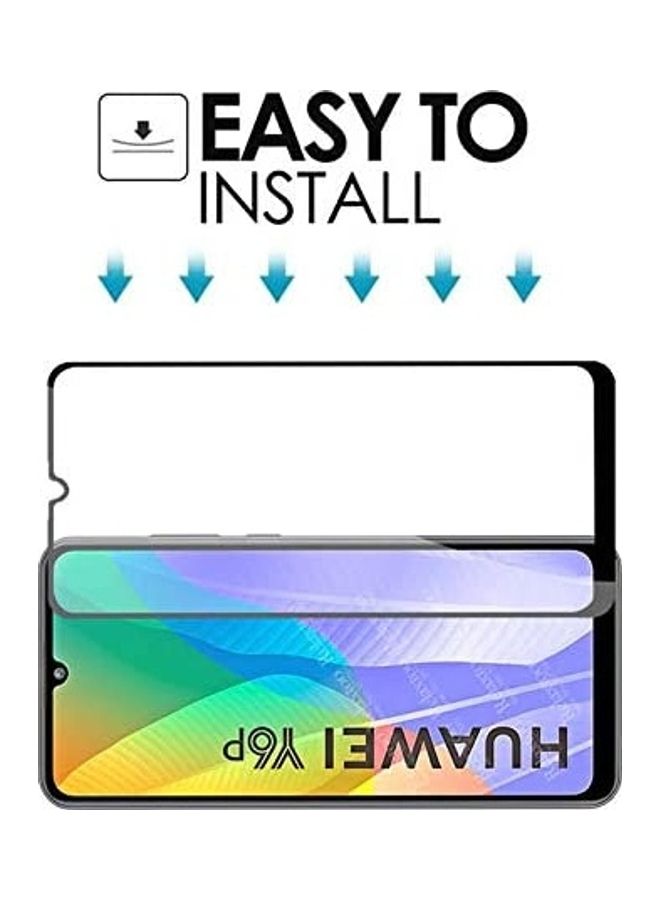 Tempered Glass Tempered Glass Screen Protector For Huawei Y6p Clear/Black  - Image 3