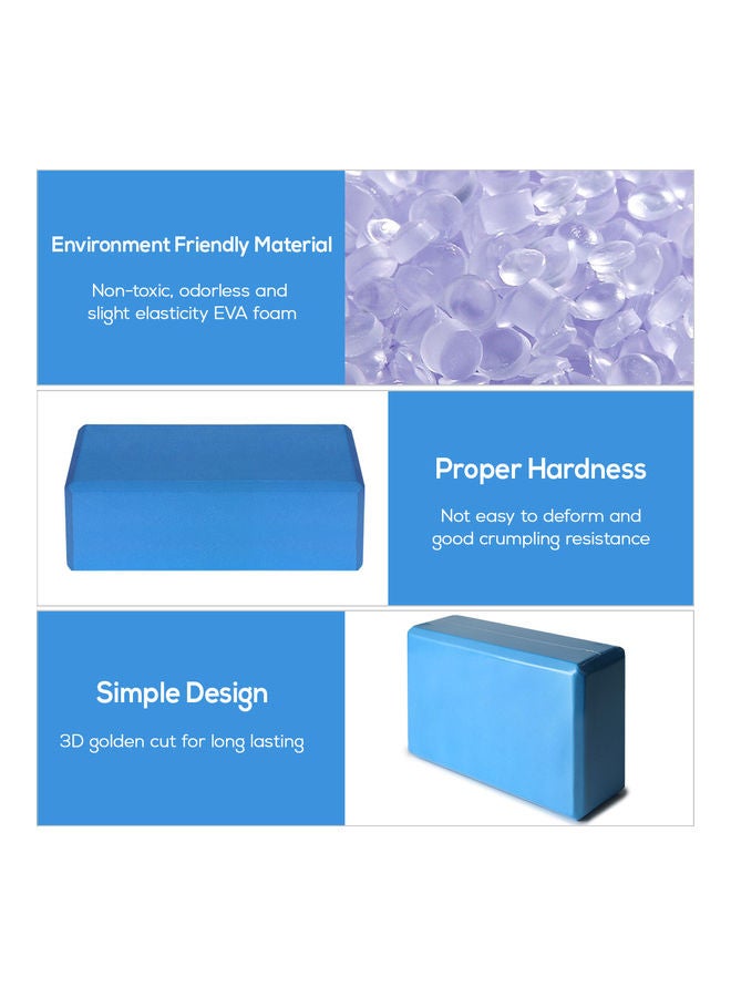 1PCS / 2PCS EVA Yoga Blocks Latex-free Non-slip Surface for Yoga Pilates Meditation 23x15x16cm - Image 2
