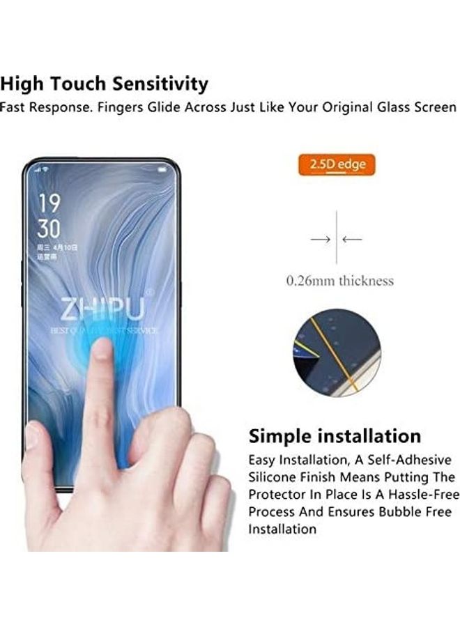 Tempered Glass Screen Protector For Oppo Reno 2F Clear  - Image 4