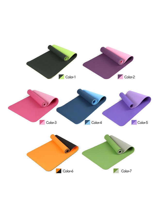Generic 72x24IN Non-slip Yoga Mat TPE Eco Friendly Fitness Pilates Gymnastics Mat Gift Carrying Strap and Storage Bag 58x13x13cm  - Image 3