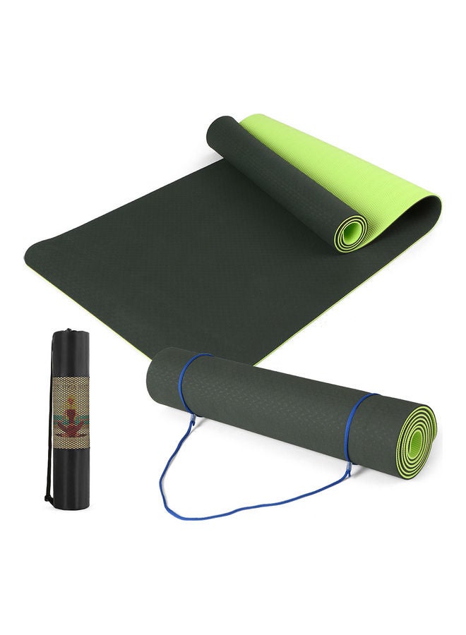 Generic 72x24IN Non-slip Yoga Mat TPE Eco Friendly Fitness Pilates Gymnastics Mat Gift Carrying Strap and Storage Bag 58x13x13cm  - Image 5