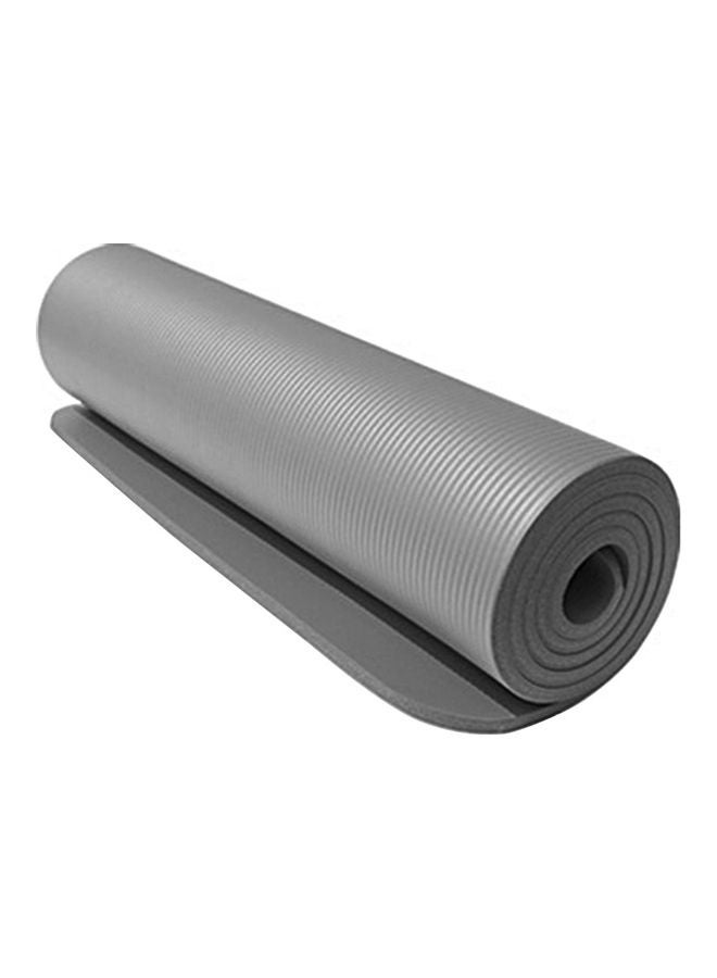 Thickened Yoga Mat Multi-functional Non-slip Yoga Mats 1830mm*610mm*10mm Grey 60x15x15cm - Image 1